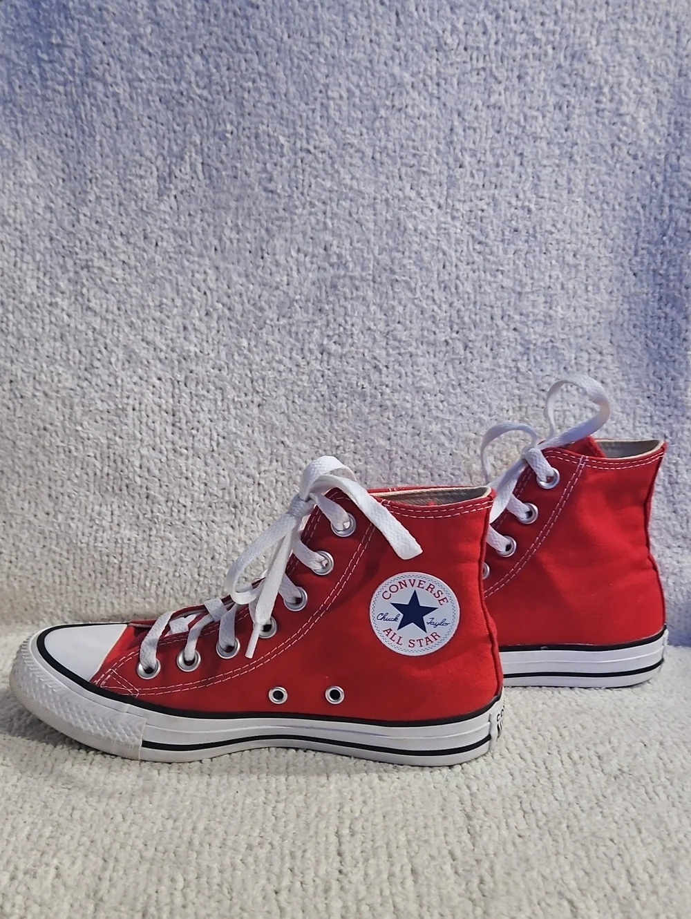 Men's Converse Red High-Top Sneakers Size 5 - Picture 4 of 9